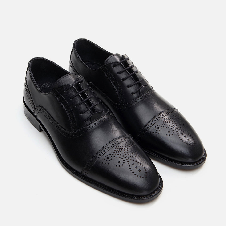 Best Genuine Leather Black Men's Classic Shoes