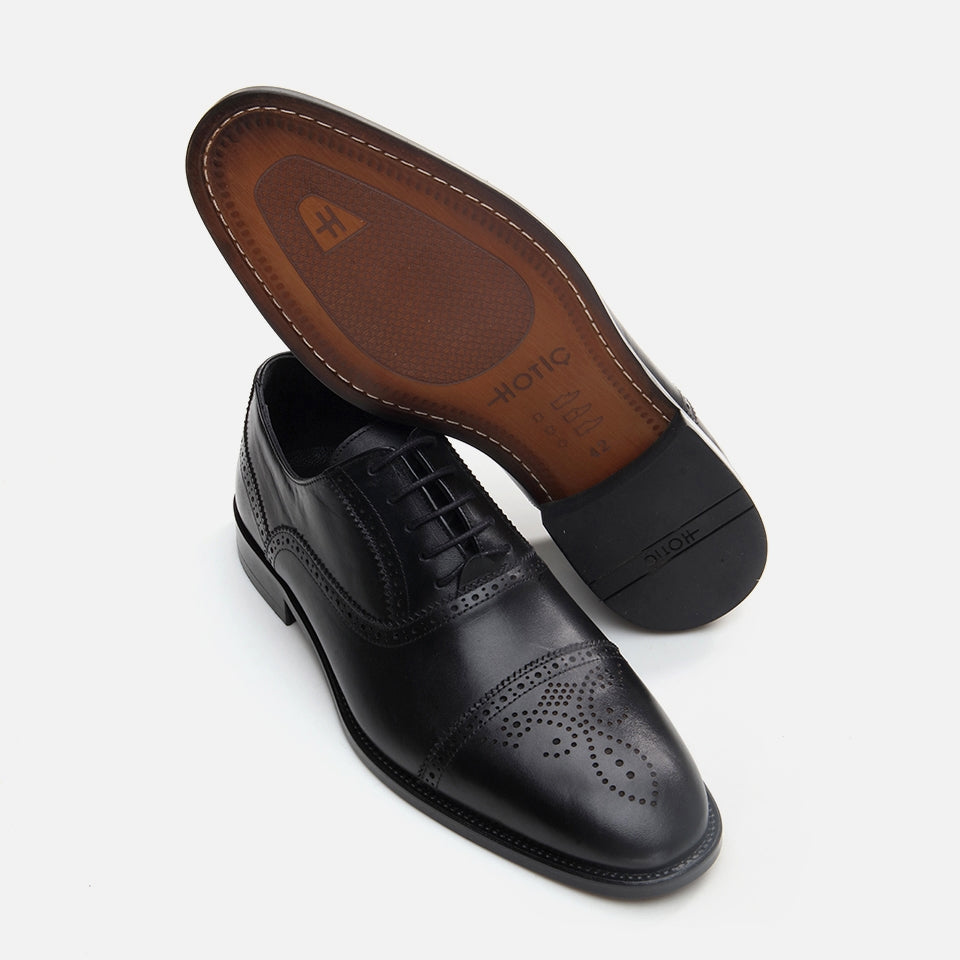 Best Genuine Leather Black Men's Classic Shoes