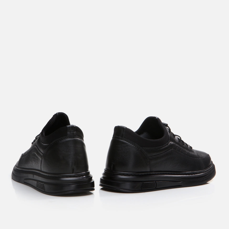 Best Genuine Leather Black Men's Casual Shoes