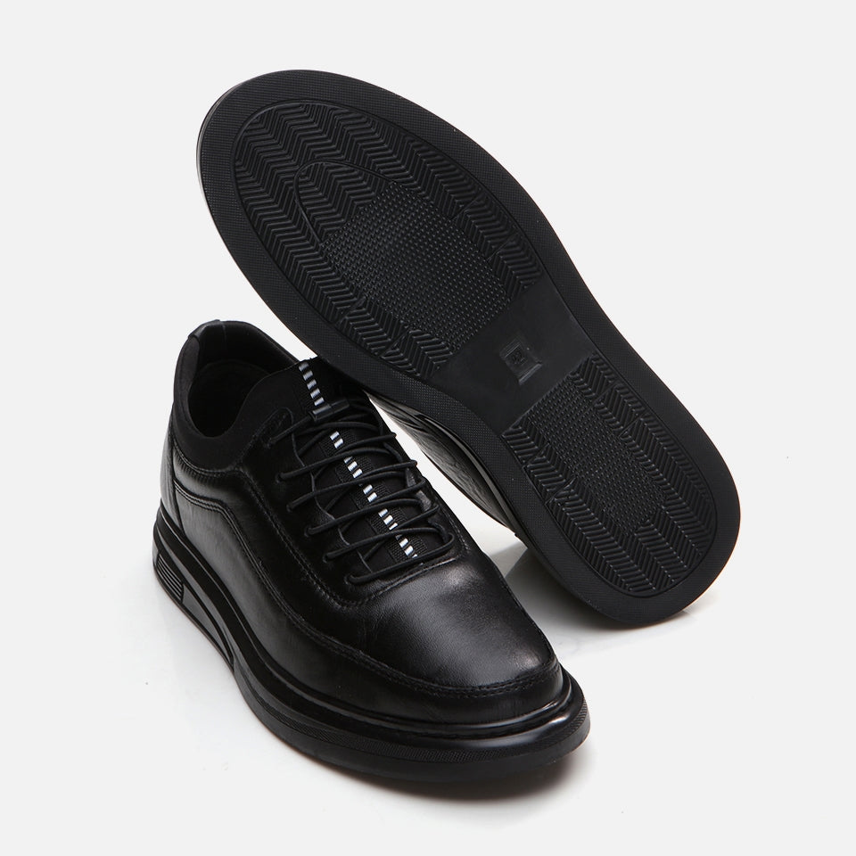 Best Genuine Leather Black Men's Casual Shoes