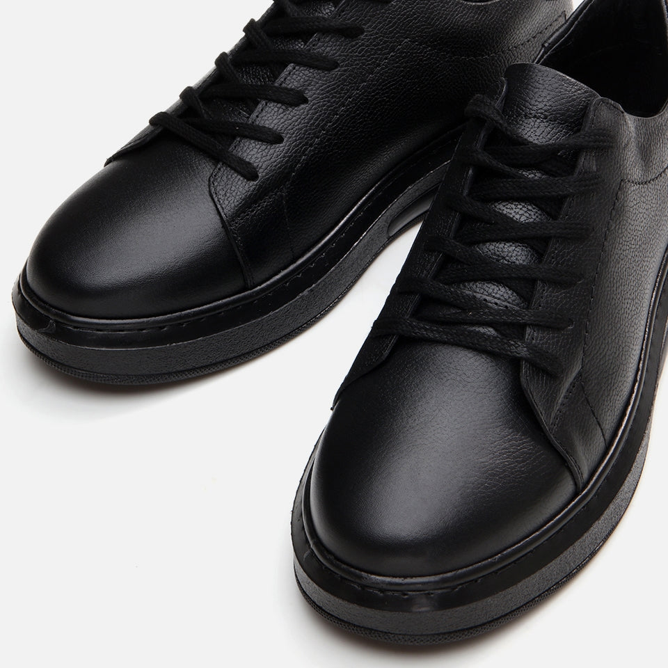 Genuine Leather Black Spring Men's Casual Shoes