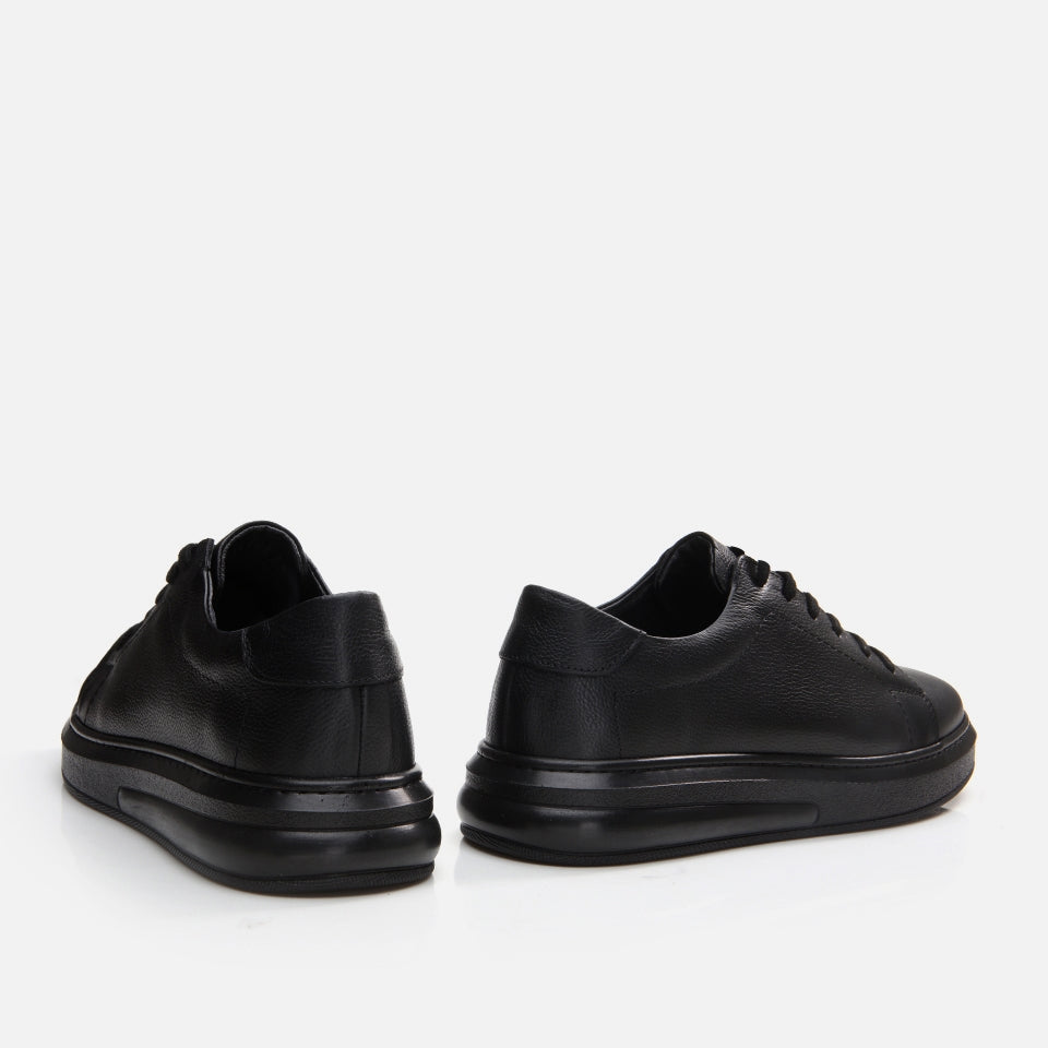 Genuine Leather Black Spring Men's Casual Shoes