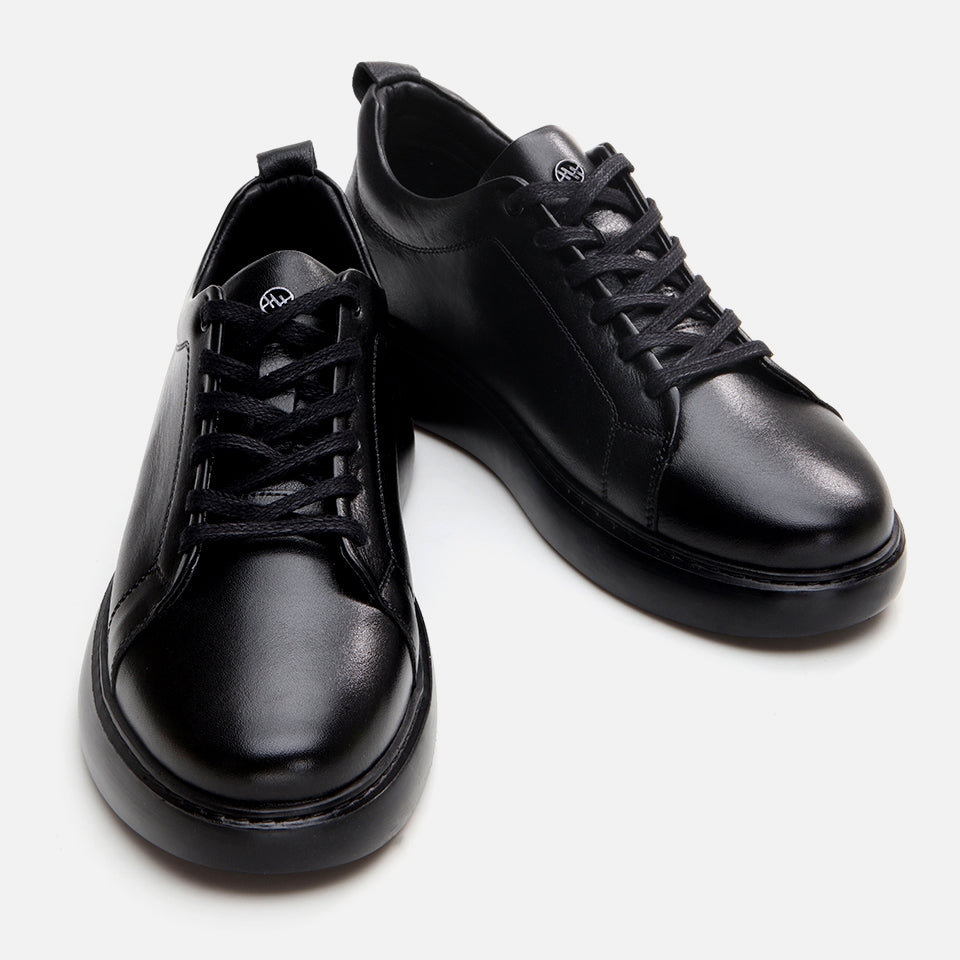 Best Genuine Leather Black Men's Casual Shoes