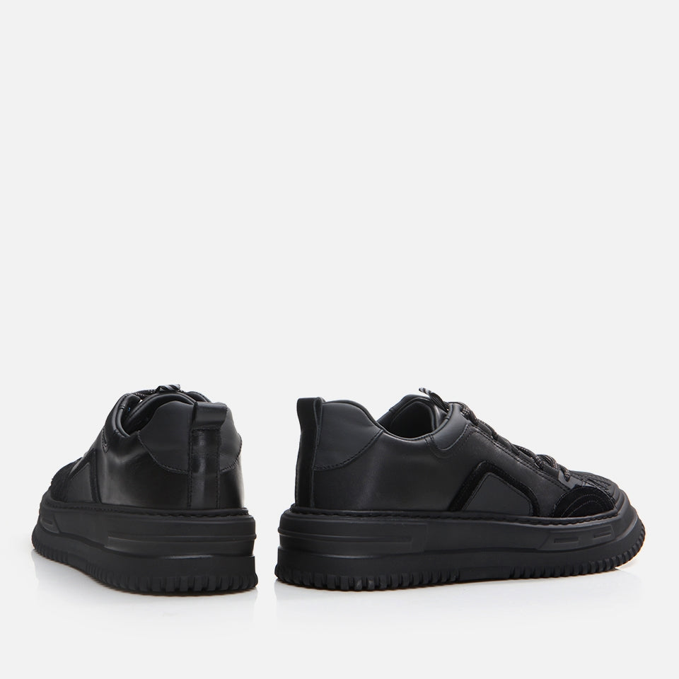 Genuine Leather Black Men's Casual Shoes