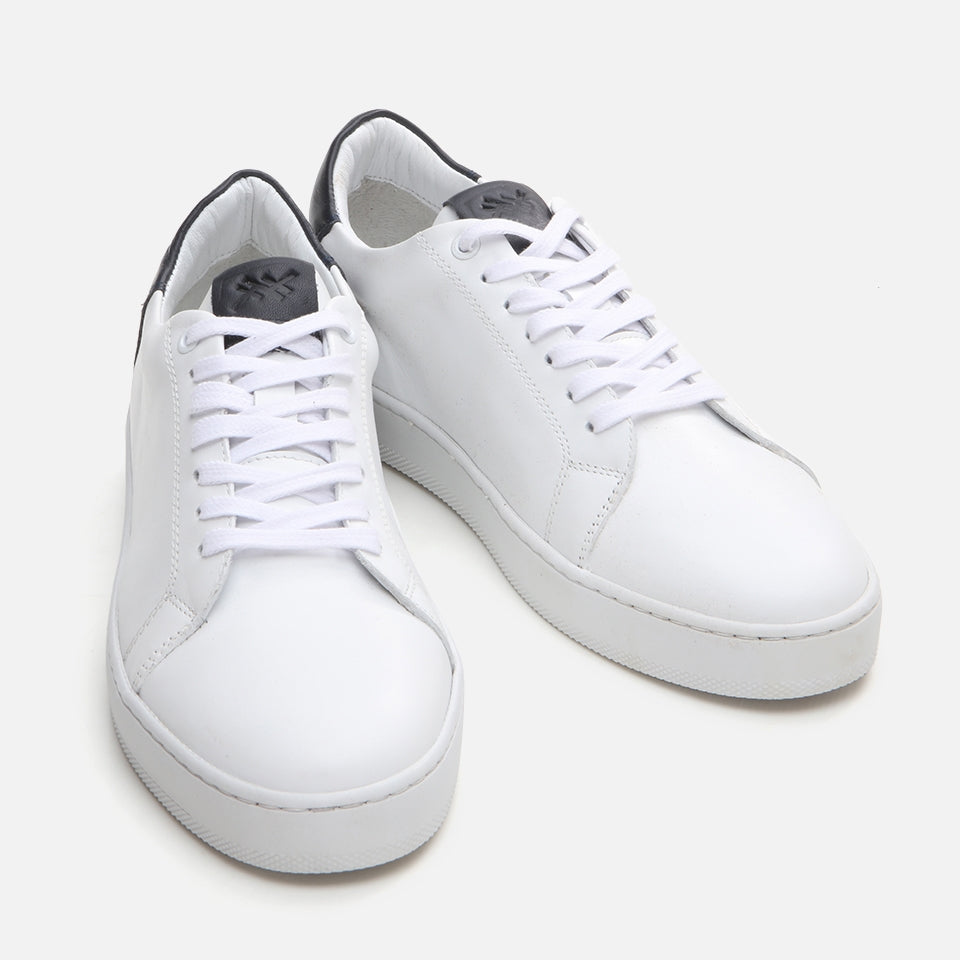 Genuine Leather White Men's Casual Shoes