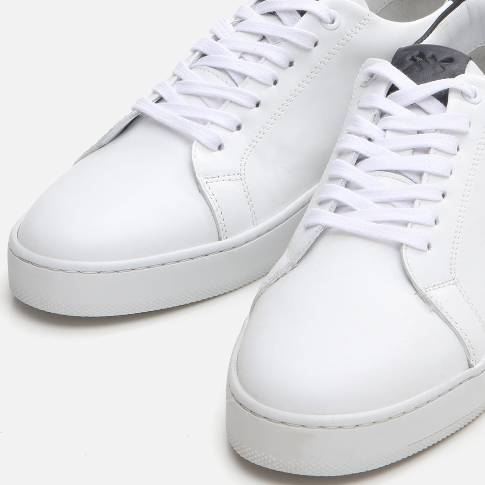 Genuine Leather White Men's Casual Shoes