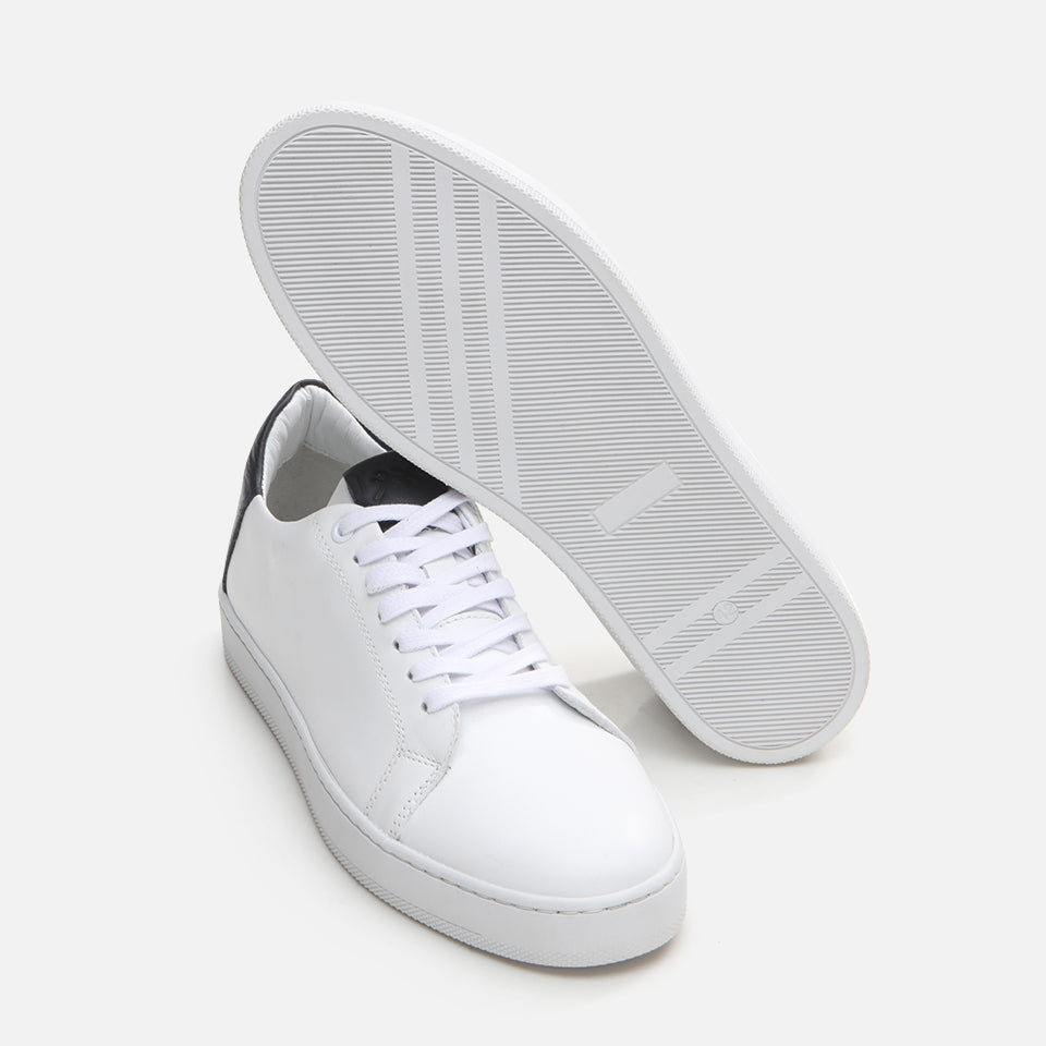 Genuine Leather White Men's Casual Shoes